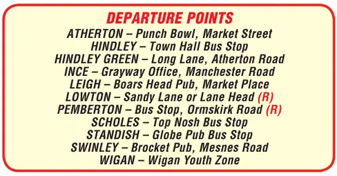 Wigan Day Excursions 2025