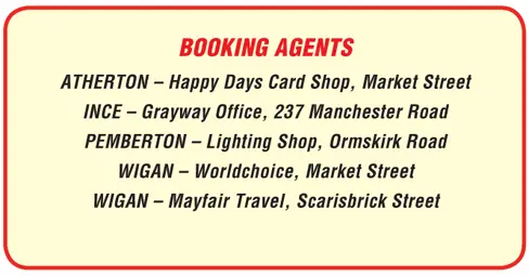 Wigan Day Excursions 2025