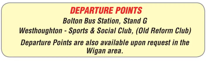 Bolton Day Excursions 2026